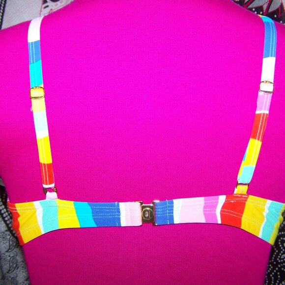 Bleu Rod Beattie Colorful Rainbow Bikini Sz 10 - Picture 5 of 8